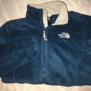COPY - NorthFace Blue Fuzzy Full Zip Fleece